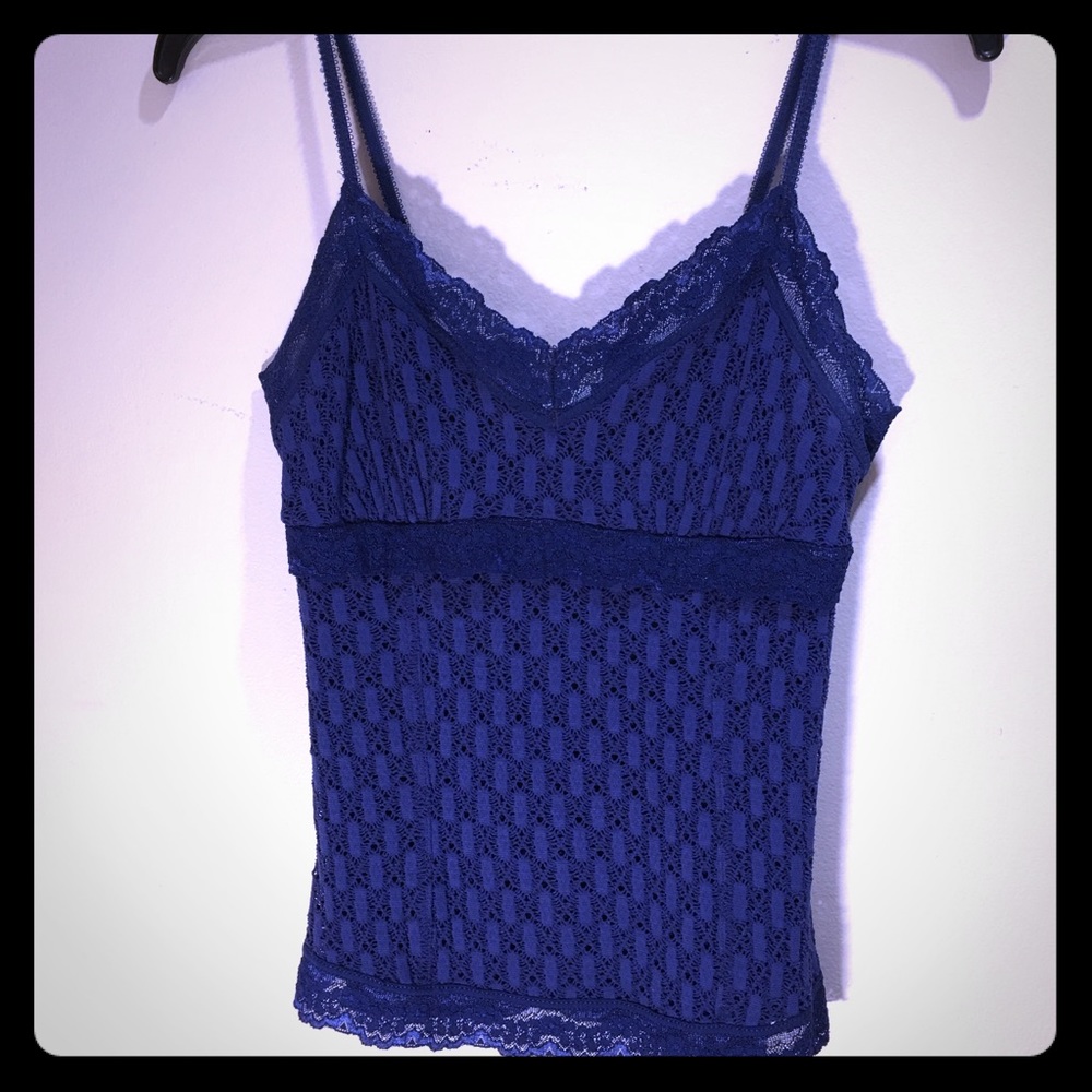 Adrianne stretch top with spaghetti straps. Medium